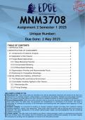  MNM3708 Assignment 2 &lpar;ANSWERS&rpar; Semester 1 2025 - DISTINCTION GUARANTEED