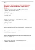 ServiceNow CSA Exam &lpar;Latest 2025 &sol; 2026 Update&rpar; Questions and Verified Answers &vert; 100&percnt; Correct &vert; Grade A&plus;