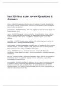 han 335 final exam review Questions & Answers