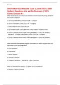 ServiceNow CSA Practice Exam &lpar;Latest 2025 &sol; 2026 Update&rpar; Questions and Verified Answers &vert; 100&percnt; Correct &vert; Grade A&plus;