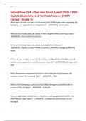 ServiceNow CSA - Overview Exam &lpar;Latest 2025 &sol; 2026 Update&rpar; Questions and Verified Answers &vert; 100&percnt; Correct &vert; Grade A&plus;