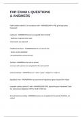 FAR EXAM 1 QUESTIONS & ANSWERS
