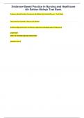 Evidence-Based Practice in Nursing and Healthcare 4th Edition Melnyk Test Bank&period;&period;pdf