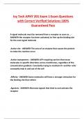 Ivy Tech APHY 201 Exam 1 Exam Questions with Correct Verified Solutions 100&percnt; Guaranteed Pass