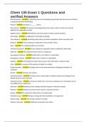 Chem 135 Exam 1 Questions and verified Answers