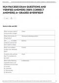 NLN PAX 2025 EXAM QUESTIONS AND VERIFIED ANSWERS &lpar;100&percnt; CORRECT ANSWERS&rpar; A&plus; GRADED &VERIFIED&excl;&excl;