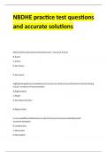NBDHE practice test
