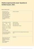 Medical surgical practice exam&sol; Questions & Verified Answers&comma; 2025&period;