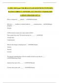 UA BSC 108 Exam 3 106 REAL EXAM QUESTIONS WITH 100&percnt; RATED CORRECT ANSWERS &lpar;ACCURATELY PASSED&rpar; 2025 LATEST UPDATED GET A&plus;