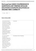 PALS post test &lpar;2025&rpar; COMPREHENSIVE QUESTIONS AND VERIFIED DETAILED SOLUTIONS &vert;COMPLETE SOLUTIONS &vert;A&plus; GRADED &vert;100&percnt; CORRECT&excl;&excl;