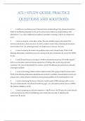 ATI 7 Study Guide &ndash; Practice Questions & Solutions