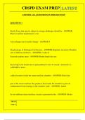CBSPD EXAM PREP QUESTIONS AND ANSWERS 2025