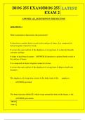 BIOS 255 EXAM&sol;BIOS 255 EXAM 2 QUESTIONS AND ANSWERS 2025