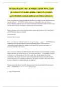 MENTAL HEALTH FIRST AID STUDY GUIDE REAL EXAM QUESTIONS WITH 100&percnt; RATED CORRECT ANSWERS &lpar;ACCURATELY PASSED&rpar; 2025 LATEST UPDATED GET A&plus;