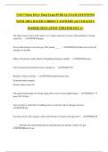 NAUI Nitrox Diver Final Exam 85 REAL EXAM QUESTIONS WITH 100&percnt; RATED CORRECT ANSWERS &lpar;ACCURATELY PASSED&rpar; 2025 LATEST UPDATED GET A&plus;