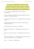 NAUI Nitrox Diver MIDTERM Exam 70 REAL EXAM QUESTIONS WITH 100&percnt; RATED CORRECT ANSWERS &lpar;ACCURATELY PASSED&rpar; 2025 LATEST UPDATED GET A&plus;