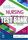 TEST BANK FOR NURSING TODAY TRANSITION AND TRENDS 10TH EDITION BY ZERWEKH &comma; ALL CHAPTERS