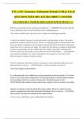 WGU C109 - Elementary Mathematics Methods 52 REAL EXAM QUESTIONS WITH 100&percnt; RATED CORRECT ANSWERS &lpar;ACCURATELY PASSED&rpar; 2025 LATEST UPDATED GET A&plus;
