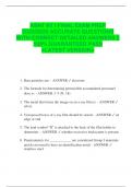 ASNT RT I FINAL EXAM PREP  2025&sol;2026 ACCURATE QUESTIONS  WITH CORRECT DETAILED ANSWERS &vert;&vert;  100&percnt; GUARANTEED PASS  <LATEST VERSION> 