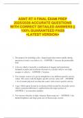 ASNT RT II FINAL EXAM PREP  2025&sol;2026 ACCURATE QUESTIONS  WITH CORRECT DETAILED ANSWERS &vert;&vert;  100&percnt; GUARANTEED PASS  <LATEST VERSION> 