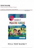 Test Bank for Wong's Nursing Care of Infants and Children 10th Edition by Hockenberry&comma; All chapters