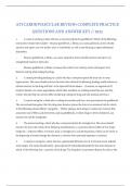 ATI Cardiovascular Review &ndash; 2025 Edition &vert; Complete Practice Questions & Answer Key