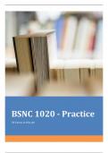 BSNC 1020 - Practice Quiz Questions & Answers Latest Update 100&percnt; Verified&period;