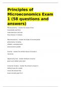 Principles of Microeconomics Exam 1 &lpar;58 questions and answers&rpar;&period;