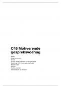 Beroepsproduct Motiverende gespreksvoering C46 Beoordeeld met een 9