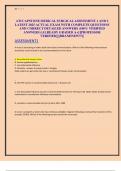 ATI CAPSTONE MEDICAL SURGICAL ASSESSMENT 1 AND 2  LATEST 2025 ACTUAL EXAM WITH COMPLETE QUESTIONS  AND CORRECT DETAILED ANSWERS &lpar;100&percnt; VERIFIED  ANSWERS&rpar; &vert;ALREADY GRADED A&plus;&vert; &vert;&vert;PROFESSOR  VERIFIED&vert;&vert; &vert;&vert;BRANDNEW&excl;&excl;&excl;&vert;&vert;