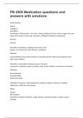 PN 2005 Medication questions and answers with solutions