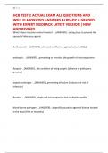 HCB TEST 2 ACTUAL EXAM ALL QUESTIONS AND WELL ELABORATED ANSWERS ALREADY A GRADED WITH EXPERT FEEDBACK LATEST VERSION &vert; NEW AND REVISED