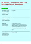 REE 3043 Exam 2 &sol; Comprehensive Update Actual Questions & Answers &lpar;A&plus; Guide Solution&rpar; 