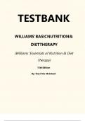 Williams&rsquo; Basic Nutrition & Diet Therapy 15th Edition Mclntosh Test Bank &vert;Complete Guide A&plus;&vert;ISBN-13&colon; 9780323377317