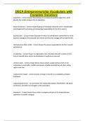 DECA Entrepreneurship Vocabulary with Complete Solutions