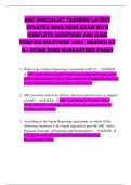 ARC SpeCiAliSt tRAining lAteSt  UpDAteD 2025&sol;2026 eXAM WitH  COMplete QUeStiOnS AnD SURe  VeRiFieD SOlUtiOnS 100&percnt;  gRADeD At A&plus; SCORe SURe gUARAnteeD pASS&excl;&excl; 