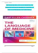 Test Bank - The Language of Medicine 13th Edition by Davi-Ellen Chabner&comma; All 22 Chapters Covered&comma; Verified Latest Edition