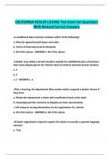 CALIFORNIA DEALER LICENSE Test Exam Set Questions With Revised Correct Answers
