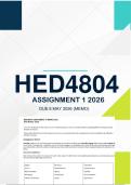 HED4804 Assignment 1 Semester 1 2026 -  Due 8 May 2026 