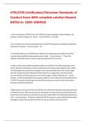 VITA&sol;VITA Certification&sol;Volunteer Standards of Conduct Exam With complete solution Newest RATED A&plus; 100&percnt; VERIFIED 
