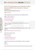 CLN 251&sol;252 Questions with Detailed Verified  Answers &lpar;100&percnt; Correct Answers&rpar; &sol;Already  Graded A&plus;