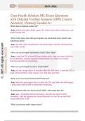 Cope Health Scholars MC Exam Questions  with Detailed Verified Answers &lpar;100&percnt; Correct  Answers&rpar; &sol;Already Graded A&plus; 