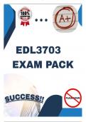 EDL3703 EXAM PACK 2025 &lbrack;LATEST QUESTIONS AND ANSWERS&rsqb;