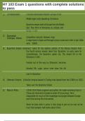 HY 103 Exam 1 questions with complete solutions to pass