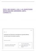 PSYC 382 EXAM 1 &lpar;CH&period; 1-4&rpar; QUESTIONS WITH SOLVED ANSWERS 100&percnt; CORRECT&excl;&excl;