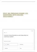 PSYC 382 PREVIOUS EXAMS 132 QUESTIONS WITH SOLVED SOLUTIONS&excl;&excl;