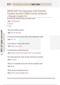 IHOP SOP Test Questions with Detailed  Verified Answers &lpar;100&percnt; Correct Answers&rpar;  &sol;Already Graded A&plus;