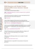 NIMS Questions with Detailed Verified Answers &lpar;100&percnt; Correct Answers&rpar; &sol;Already Graded A&plus;