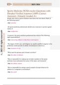 Sports Medicine HOSA-taylor Questions with Detailed Verified Answers &lpar;100&percnt; Correct Answers&rpar; &sol;Already Graded A&plus;