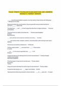 TEXAS TERMITE TECHNICIAN EXAM QUESTIONS AND ANSWERS GRADED A&plus; NEWEST VERSION&period;